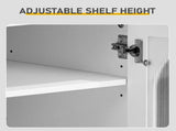 Two-door, polycarbonate sheet shoe cabinet with four internal layers, USB LED strip, and 24 37540155