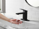 Matte Black Single Handle Bathroom Faucet with Deck For 1 or 3 Holes,Laundry Vanity Sink Faucet with 22323489
