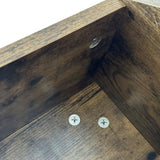 23.62'' Hexagonal Coffee Table Side Table Nightstand Antique Wood W757P164922