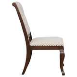 ZUN Cream and Antique Java Tufted Back Dining Chair B062P153690