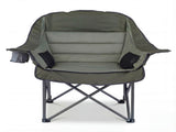 Green Heavy-Duty Folding Camping Chair, PVC Coated 600D Oxford Fabric, X-Shaped Metal Frame & 56523874