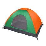 ZUN 2-Person Waterproof Camping Dome Tent for Outdoor Hiking Survival Orange & Green 14786622