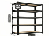 Heavy Duty Garage Shelving Unit, 2000 lbs Metal Storage Shelves, 5-Tier Adjustable Steel Shelving 19617180
