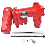 ZUN Red 12V DC 15GMP Fuel Transfer Pump Kit for Car Truck Tractor Diesel Gas Gasoline 87587671