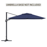 11FT Square Cantilever Patio Umbrella in Navy Blue T3609P333097