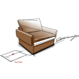 Modern Style Oversized Armchair Accent Chair Single Sofa Lounge Chair for Living Room, Bedroom W2997P294037