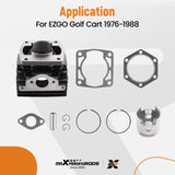 Cylinder Piston Top End Rebuild Kit for EZGO Golf Cart 2 Cycle Engine 1976-1988 97511976