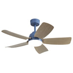 ZUN 42 Inch Ceiling Fans with LED Light 22W and Remote Control 5 ABS Fan Blades for Bedroom, Living W934P242549