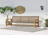 3-Seat Wicker Outdoor Couch Patio Sofa 26098809