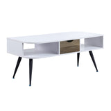 Halima White & Black Finish Coffee Table B2726P287756