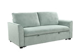 ZUN 78 Inch 3 in 1 Convertible Sleeper Sofa Bed, Modern Fabric Loveseat Futon Sofa Couch w/Pullout Bed, W1417P163494