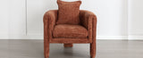 ZUN Modern Style Accent Chair Armchair for Living Room, Bedroom, Guest Room,Office,Burnt Orange WF315696AAO