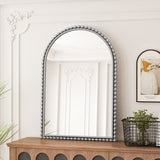 Iron Art Arch Vintage Vanity Mirror, Wall Hanging, Placed On The Table, Suitable For Living Room, W757P266595