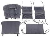 Glider Rocker Replacement Cushions with Massage Function, Storage Pocket, 5PCS, Soft Velvet 80350520