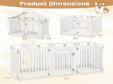 8-Panel HDPE Pet Fence , 50"x50"x32" Square 70573637