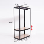 ZUN Heavy Duty Clothing Garment Rack, Freestanding Clothing Rack, Portable Closet Wardrobe with 1 20649791