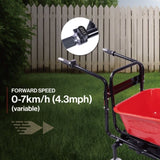 wheelbarrow electric Professional specs - this wheelbarrow uses an electric 24v 500w Brushless motor 02158784