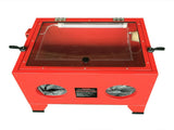 25 Gallon Bench Top Air Sandblasting Cabinet Sandblaster Blast Large Cabinet Red 64011579