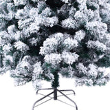 6ft Flocking Tied Light 1202 Branches Christmas Tree 64599649