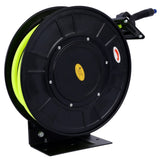 ZUN Retractable Air Hose Reel With 3/8" Inch x 50' Ft,Heavy Duty Steel Hose Reel Auto Rewind W46566958