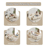 Modern Memory Foam Compressed Sofa,Large Sectional Couches for Living Room,Pet-Friendly Cloud 05736101