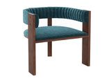 Unique Curved Back Design Wooden Dining Chair with Protective Pad Suitable for Kitchen or Dining T3609P482845