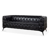 84.06 Inch Width Traditional Square Arm removable cushion 3 seater Sofa W68041369
