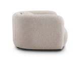 C3-2507, Accent Square Sofa Chair, Boucle Fabric Upholstered Single Cloud Couch Chair, Japandi Style W2664P381651