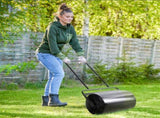 20-Inch Push/Tow Behind Lawn Roller, 10-Gallon Fillable Garden Roller for Flattening Sod, Lawn & 40870182