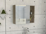Whirlwind 1-Shelf Rectangle Medicine Cabinet with Mirror Light Oak B06280246