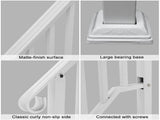 Handrails for Outdoor Steps, Iron Handrail Fits 3 Step, Transitional Handrail with Installation Kit, 75309135