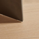 Round Coffee Table Walnut Wood Surface and Black Metel Feet W820P270431