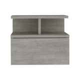 Adele Floating Nightstand with Drawer and Open Storage Shelves B070P173189