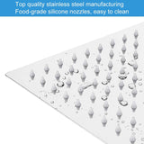 Chrome 10" Square Rainfall & High Pressure Stainless Steel Bath Shower head W121960072