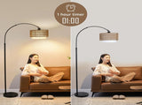 Arc Floor Lamp Remote, Modern LED Floor Lamp Dimmable Bulb, Boho Farmhouse Standing lamp W2738P227438