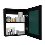Luma Medicine Cabinet with Mirror Door 20.5" High Cabinet Organizer with Two interior Shelves for B070P234355