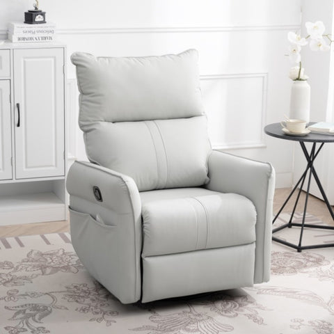 ZUN Rocking Recliner Chair,360 Degree Nursery Rocking Chair,Glider Chair,Modern Small Rocking 12560160