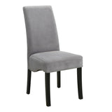 ZUN Grey and Black Upholestered Dining Chair B062P153688