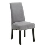 Grey and Black Upholestered Dining Chair B062P153688