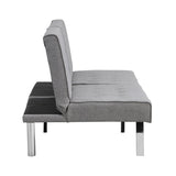 ZUN WOOD FRAME, STAINLESS LEG, FUTON, SOFA BED GREY W214109153