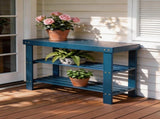 35.43"*11.02"*17.72" 3-Tier Bamboo Shoe Rack Blue 11763919