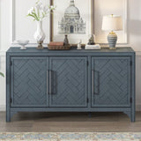 U_Style Designed Storage Cabinet Sideboard with MDFPine veneer , Adjustable Shelves, Suitable for WF531505AAV