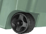 40 Gallon Durable Plastic Storage Tote with Latching Lid and Pull Handle, Green, 2 Pack 56212874