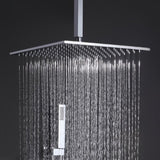 Luxury Thermostatic Mixer Shower System Rainfall with Set Shower and Hand shower Square Shower W105960093