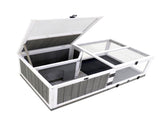 43"Upgrade waterproof tray, activity tray, wooden turtle house indoor small animal turtle cage 98540443