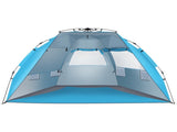 Fiberglass Pole Oxford Cloth Quick-Open Free Ride Beach Tent Blue 64866189