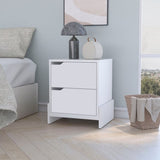 ZUN Lovell Nightstand with Sturdy Base and 2-Drawers B128P148741