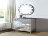 Noralie Mirrored & Faux Diamonds Accent Mirror B2726P445770