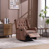 COOLMORE Recliner Chair,360 Degree Swivel Nursery Chair,Glider Chair,Modern Small W1539P151223