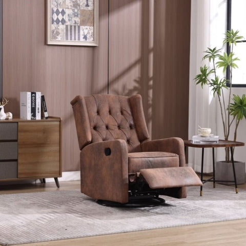 ZUN COOLMORE Recliner Chair,360 Degree Swivel Nursery Chair,Glider Chair,Modern Small W1539P151223